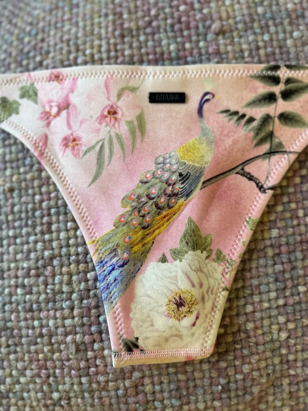 Triangl Neoprene Floral Bikini Bottom - Size Small